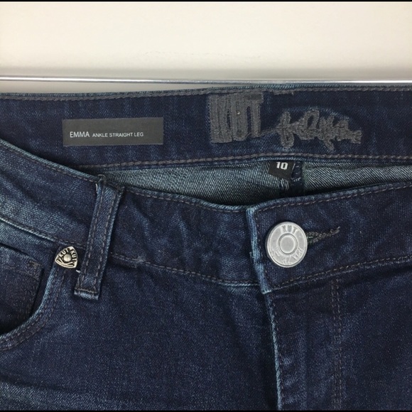 kut from the kloth 'emma' raw hem cropped jeans - Picture 4 of 7